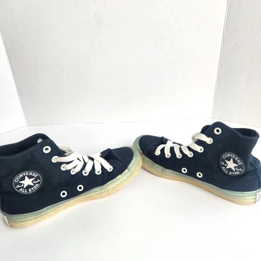 Converse Chuck Taylor All Star High Top Black Iridescent Sole 666870C Junior 2